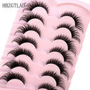 7 Pairs of Wispy Mink Eyelashes - Cat Eye Multi-Pack Set 7 Pairs of Wispy Mink Eyelashes - Cat Eye Multi-Pack Set