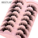 7 Pairs of Wispy Mink Eyelashes - Cat Eye Multi-Pack Set 7 Pairs of Wispy Mink Eyelashes - Cat Eye Multi-Pack Set