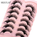 7 Pairs of Wispy Mink Eyelashes - Cat Eye Multi-Pack Set 7 Pairs of Wispy Mink Eyelashes - Cat Eye Multi-Pack Set