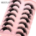 7 Pairs of Wispy Mink Eyelashes - Cat Eye Multi-Pack Set 7 Pairs of Wispy Mink Eyelashes - Cat Eye Multi-Pack Set