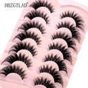 7 Pairs of Wispy Mink Eyelashes - Cat Eye Multi-Pack Set 7 Pairs of Wispy Mink Eyelashes - Cat Eye Multi-Pack Set