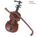 8cm Collection Decorative Ornaments Mini Violin Wooden Gifts 8cm Collection Decorative Ornaments Mini Violin Wooden Gifts