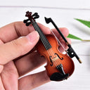 8cm Collection Decorative Ornaments Mini Violin Wooden Gifts 8cm Collection Decorative Ornaments Mini Violin Wooden Gifts