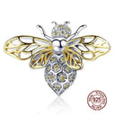 925 Silver Bee Charm Bracelet With DIY Pendants And Beads 925 Silver Bee Charm Bracelet With DIY Pendants And Beads