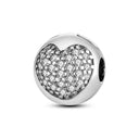 Daisy Sterling Silver Clip Charms with Authentic CZ Detailing Daisy Sterling Silver Clip Charms with Authentic CZ Detailing