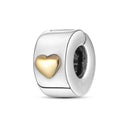 Daisy Sterling Silver Clip Charms with Authentic CZ Detailing Daisy Sterling Silver Clip Charms with Authentic CZ Detailing