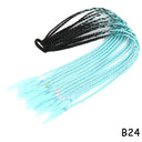 Rainbow Braided Ponytail Hair Extension Colorful Pigtail Fun Rainbow Braided Ponytail Hair Extension Colorful Pigtail Fun