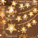 Snowflake LED Fairy Lights For Magical Winter Decor Snowflake LED Fairy Lights For Magical Winter Decor