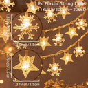 Sparkling Snowflake LED Fairy Lights for Magical Decor Sparkling Snowflake LED Fairy Lights for Magical Decor