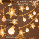 Sparkling Snowflake LED Fairy Lights for Magical Decor Sparkling Snowflake LED Fairy Lights for Magical Decor