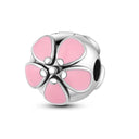 Daisy Sterling Silver Clip Charms with Authentic CZ Detailing Daisy Sterling Silver Clip Charms with Authentic CZ Detailing