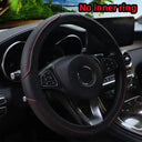 1pcs Artificial Leather Three-Dimensional Embossed Car Steering Wheel Cover 14.5-15 Inches 1pcs Artificial Leather Three-Dimensional Embossed Car Steering Wheel Cover 14.5-15 Inches
