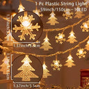Snowflake LED Fairy Lights For Magical Winter Decor Snowflake LED Fairy Lights For Magical Winter Decor