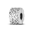 Daisy Sterling Silver Clip Charms with Authentic CZ Detailing Daisy Sterling Silver Clip Charms with Authentic CZ Detailing