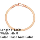 SUNIBI Classic Snake Chain Bracelet Chic Women's Jewelry Piece SUNIBI Classic Snake Chain Bracelet Chic Women's Jewelry Piece