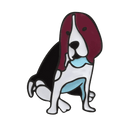 Cartoon Dog Enamel Pins Collection: Corgi Bulldog Brooch Cartoon Dog Enamel Pins Collection: Corgi Bulldog Brooch