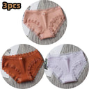 Soft Cotton Lace Panties Set Comfortable Lingerie Trio Soft Cotton Lace Panties Set Comfortable Lingerie Trio