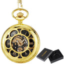 Vintage Bronze Pocket Watch Roman Numeral Skeleton Hand Wind Vintage Bronze Pocket Watch Roman Numeral Skeleton Hand Wind