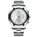 Elegant Stainless Steel Watch Modern Men's Waterproof Calendar Elegant Stainless Steel Watch Modern Men's Waterproof Calendar