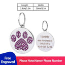 Engraved Personalized Pet ID Tags Custom Dog Collar Tags Engraved Personalized Pet ID Tags Custom Dog Collar Tags