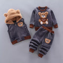 Cozy Fleece Hooded Set for Trendy Toddlers Winter Wear Cozy Fleece Hooded Set for Trendy Toddlers Winter Wear