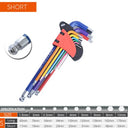 Allen Key Set L Wrench Kit 9 Piece Long Arm Hex Keys Allen Key Set L Wrench Kit 9 Piece Long Arm Hex Keys