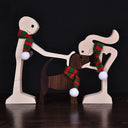 Personalized Hand Carved Dog Family Figurine For Pet Lovers Personalized Hand Carved Dog Family Figurine For Pet Lovers