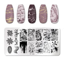 Stainless Steel Nail Art Stamping Plate Set for Manicures Stainless Steel Nail Art Stamping Plate Set for Manicures