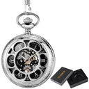 Vintage Bronze Pocket Watch Roman Numeral Skeleton Hand Wind Vintage Bronze Pocket Watch Roman Numeral Skeleton Hand Wind