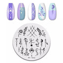 Stainless Steel Nail Art Stamping Plate Set for Manicures Stainless Steel Nail Art Stamping Plate Set for Manicures