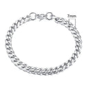 Chunky Stainless Steel Curb Chain Bracelet Men's Jewelry Chunky Stainless Steel Curb Chain Bracelet Men's Jewelry
