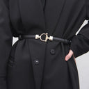 Adjustable Gold Buckle Waist Belt Stylish Skinny Accessory Adjustable Gold Buckle Waist Belt Stylish Skinny Accessory