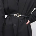 Adjustable Gold Buckle Waist Belt Skinny Accessory For Women Adjustable Gold Buckle Waist Belt Skinny Accessory For Women