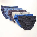 Men's Cotton Briefs: Breathable Underwear in Solid Colors Men's Cotton Briefs: Breathable Underwear in Solid Colors