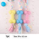 Pet Dog Chews TPR Knot Bite Resistant Teeth Cleaning Toys Pet Dog Chews TPR Knot Bite Resistant Teeth Cleaning Toys