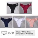 Brazilian Cotton T Back Panties Cozy Low Rise Underwear Set Brazilian Cotton T Back Panties Cozy Low Rise Underwear Set