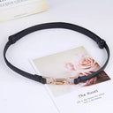 Adjustable Gold Buckle Waist Belt Skinny Accessory For Women Adjustable Gold Buckle Waist Belt Skinny Accessory For Women