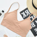 Sleek Seamless V-Neck Crop Top Stylish Breathable Fitness Apparel Sleek Seamless V-Neck Crop Top Stylish Breathable Fitness Apparel