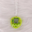 Y2K Electronic Pet Game Pendant Necklace with Rainbow Charms Y2K Electronic Pet Game Pendant Necklace with Rainbow Charms