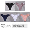 Brazilian Cotton T-Back Panties Cozy Low-Rise Underwear Set Brazilian Cotton T-Back Panties Cozy Low-Rise Underwear Set