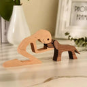 Personalized Hand Carved Dog Family Figurine For Pet Lovers Personalized Hand Carved Dog Family Figurine For Pet Lovers