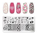 Stainless Steel Nail Art Stamping Plate Set for Manicures Stainless Steel Nail Art Stamping Plate Set for Manicures