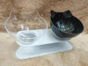 Double Cat Bowl Set Elevated Feeding Bowls For Cats Double Cat Bowl Set Elevated Feeding Bowls For Cats