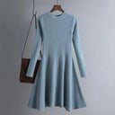 Knit Elegance Sweater Dress Chic A Line Style For Women Knit Elegance Sweater Dress Chic A Line Style For Women