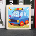 Kids Cartoon Animal Traffic Wooden Educational Puzzle Set Kids Cartoon Animal Traffic Wooden Educational Puzzle Set