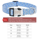 Custom Flower Pet Collar Engraved ID Tag Personalized Pug Custom Flower Pet Collar Engraved ID Tag Personalized Pug