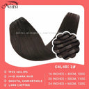 Straight Remy Human Hair Clip-In Extensions Black Blonde 20 Inch Straight Remy Human Hair Clip-In Extensions Black Blonde 20 Inch