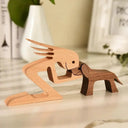 Personalized Hand Carved Dog Family Figurine For Pet Lovers Personalized Hand Carved Dog Family Figurine For Pet Lovers