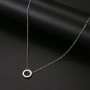 Stainless Steel Necklaces Minimalist Four-leaf Clover Pendant Stainless Steel Necklaces Minimalist Four-leaf Clover Pendant