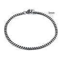 Chunky Stainless Steel Curb Chain Bracelet Men's Jewelry Chunky Stainless Steel Curb Chain Bracelet Men's Jewelry